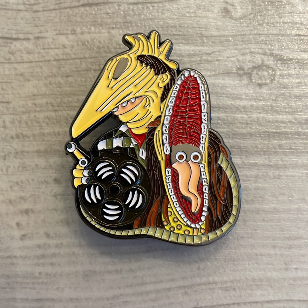 Adam and Barbara Beetlejuice Pin creature costume enamel pin NWT